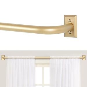 Elegant Gold Wrap Around Curtain Rod